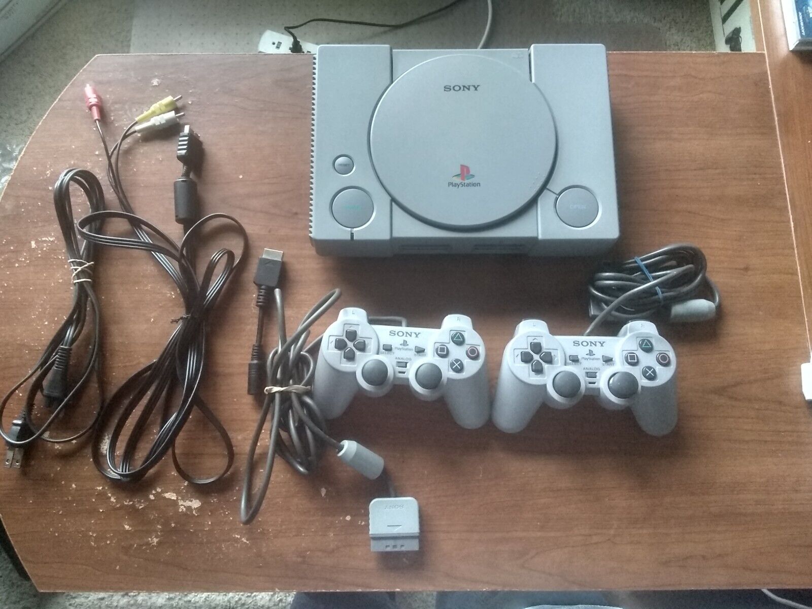 Sony PlayStation 1 PS1 SCPH-7000 Console set & HD Retrovision PS1